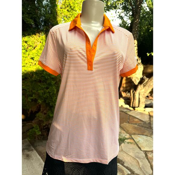 Nike Women's Victory Stripe Polo Size Large - Picture 1 of 5